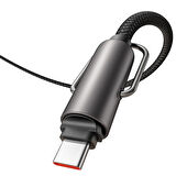 MCDODO CA-6830 ÇOK İŞLEVLİ ÇAPRAZ BOYUN ASKILI KABLOSU 1.2 M 60 W TYPE-C TO TYPE-C SİYAH