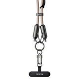 MCDODO CA-6831 ÇOK İŞLEVLİ ÇAPRAZ BOYUN ASKILI KABLOSU 1.2 M 60 W TYPE-C TO TYPE-C HAKİ