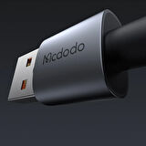 MCDODO CA-6890 USB-A TO TYPE-C 1,2 m Şeffaf Kablo Şarj Işıklı