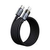 MCDODO CA-6940 TYPE-C TO LİGHTNİNG 36W 1.2m Şeffaf Kablo Şarj Işıklı