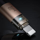 MCDODO CA-6941 TYPE-C TO LİGHTNİNG 36W 1.2m Şeffaf Kablo Şarj Işıklı