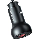 Mcdodo 45W Type-C Usb Dijital Araç Çakmak Şarjı-Siyah CC-7030