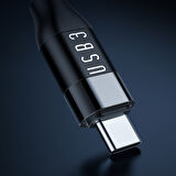 MCDODO CA-7132 TYPE-C TO TYPE-C USB 3 100W DATA AKTARIM VE ŞARJ KABLOSU 1.2 M - SİYAH 