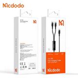 Mcdodo 2in1 100W Typec TypeC Data-Şarj Kablo 1.2M Siyah CA-7470