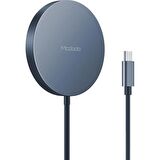 Mcdodo 15W Magsafe Manyetik Kablosuz Şarj Cihazı Siyah CH-8720