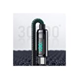 Mcdodo CA-8820 Dijital 100W TypeC TypeC Data Şarj Kablo 1.2Mt Siyah