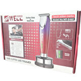 WELL POWER Islak ve Kuru  Ince Kesim Sakal Ense Siyah Saç-Sakal-Vücut WP-8460