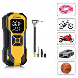 STANLEY SXIF0101 12V / Şarjlı Li-ion 150 PSI Dijital Göstergeli Akıllı Lastik Şişirme Pompası+ Powerbank + SOS + Led Lamba