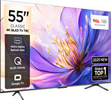 TCL 55T8C 55” QLED 4K Google TV – 144Hz, Dolby Vision IQ, HDR10+, FreeSync Premium Pro