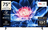 TCL 75T6C 75 İnç 4K QLED Google TV – HDR10+ & Dolby Vision Destekli, AIPQ İşlemcili, Akıllı TV