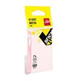 Deli Pastel Renkler 100 Yp. 76x51 mm Yapışkanlı Not Kağıdı A01202