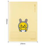 Deli Notebook B5 40yp English Kakao Friends Defter PFB540