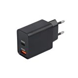 Omars Type-C 18 Watt Hızlı Şarj Aleti Siyah