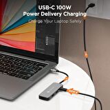 Novoo Type-C to 2*USB-A 4K HDMI PD 100W Dönüştürücü Adaptör
