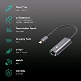 Novoo Type-C to RJ45 Gigabit 1000Mbps Ethernet Dönüştürücü Adaptör