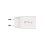 Omars 20W PD Çift Portlu USB-C & USB-A Hızlı Şarj Cihazı