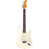 SX Stratocaster Elektro Gitar (Vintage White)