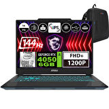 Msı Cyborg 14 Intel Core I7 13620H 96GB 512GB SSD RTX4050-6GB Windows 11 Home 14" Fhd+ 144Hz Taşınabilir Bilgisayar A13VE054XTRWH09 + Zetta Çanta