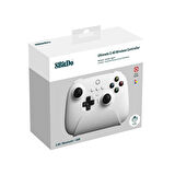 8Bitdo Ultimate Hall Effect 2.4G Controller ve Şarj Dock - Beyaz Windows, Android PC Ipad Uyumlu