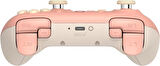 8Bitdo Ultimate 2C Kablosuz 2.4G Oyun Kolu PC Android Hall Effect Joystick Peach Turuncu
