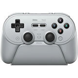 8Bitdo Pro 3 TMR Joystick Hall Effect Triggers Bluetooth Controller Nintendo Switch Kablosuz Oyun Kolu , PC, macOS, Android, Steam & Raspberry Pi Grey