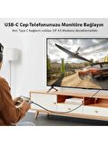 LivX 4k@60hz Type-C To HDMI Çevirici Dönüştürücü Adaptör Görüntü Aktarımı Mini OTG TCDH0