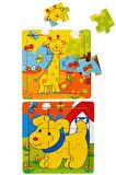 Minik Eller için Büyük Eğlence: 9 Parça Ahşap Mini Puzzle