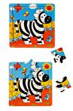 Minik Eller için Büyük Eğlence: 9 Parça Ahşap Mini Puzzle