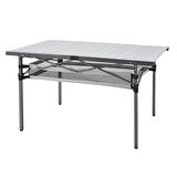 KingCamp Granite Plus XXL Alüminyum Katlanır Kamp Masası Silver