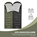 KingCamp Oasis 250 Ultralight Uyku Tulumu Olive Sol F.