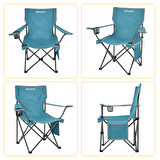 KingCamp Lotus Comfort Konforlu & Takviyeli Kamp Sandalyesi Cyan
