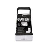 MasterPro 5502 Foodies Collection serisi Paslanmaz Çelik 4'ü 1 arada Rende,4 yönünde farklı kullanım,15x13,7x22,5 cm