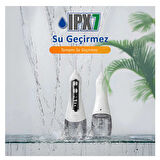 Waterpulse V580 Water Flosser Taşınabilir Şarjlı Masajlı Diş/Protez Bakım ve Ağız Duşu-Beyaz