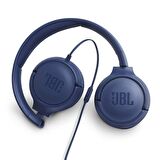 JBL Tune 500 Mikrofonlu Kulak Üstü Kulaklık Blue