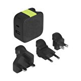 Infinity Lab InstantCharger 65W 2 USB Şarj Aleti Siyah