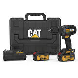 CAT DX12.2 18Volt/4.0Ah Li-ion Çift Akülü Kömürsüz Profesyonel Şarjlı Darbeli Matkap