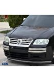VW Caddy Krom Ön Panjur 1 prç. 2004 Üzeri P. Çelik Formlu