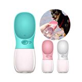 Nunbell Taşınabilir Kedi Köpek Seyahat Suluğu 350 Ml  Mavi