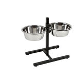 Nunbell İkili Ayaklı Çelik Mama Kabı 24Cm
