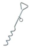 Nunbell Köpekler İçin Bahçe Bağlama Kazığı Galvanize 40 Cm