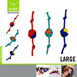 Nunbell Top Düğümlü Pamuk Halat Köpek Oyun ve Diş İpi 40 cm