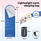 KingCamp Oasis 250 Ultralight Uyku Tulumu Blue Sol F.