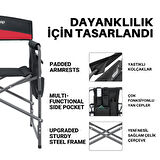 KingCamp Ash Comfort İkili Set Katlanır Kamp Sandalyesi Red