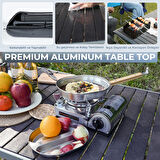 KingCamp Granite Alüminyum Katlanır Kamp Masası Silver Blk