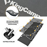 KingCamp Willow Ultra Katlanır Kampet Portatif Kamp Yatağı Grey