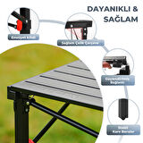 KingCamp Granite Alüminyum Katlanır Kamp Masası Black