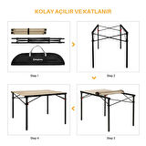 KingCamp Slate XL Alüminyum Katlanır Kamp Masası Wood
