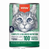 Wanpy Tahılsız %100 Gerçek Et Ton Balıklı Kedi Konservesi 375 gr