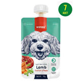 Wanpy Taze Kuzulu&Havuçlu Köpek Et Ezmesi 90 gr X 7 Adet