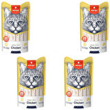Wanpy Tavuklu Sıvı Kedi Ödülü 25x14 Gr X 4 ADET